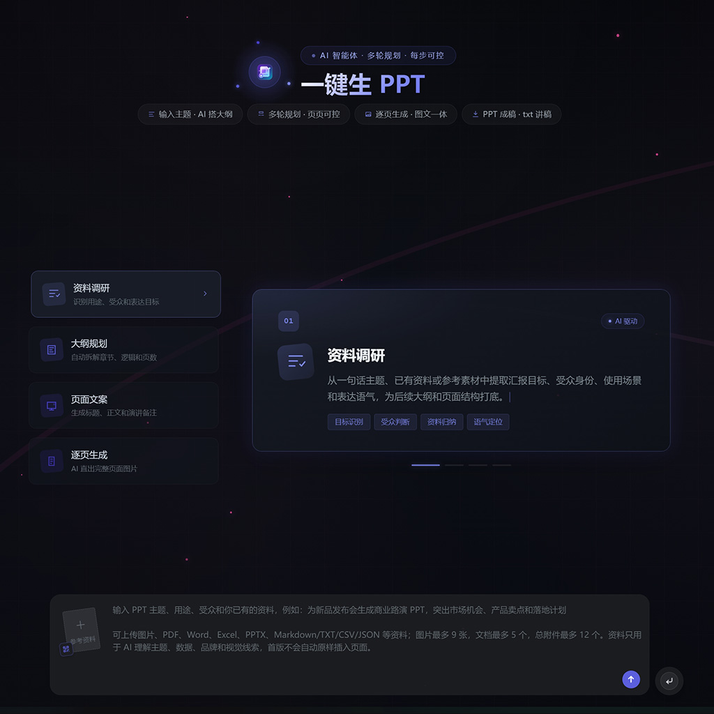 一键生成PPT与企业汇报案例展示